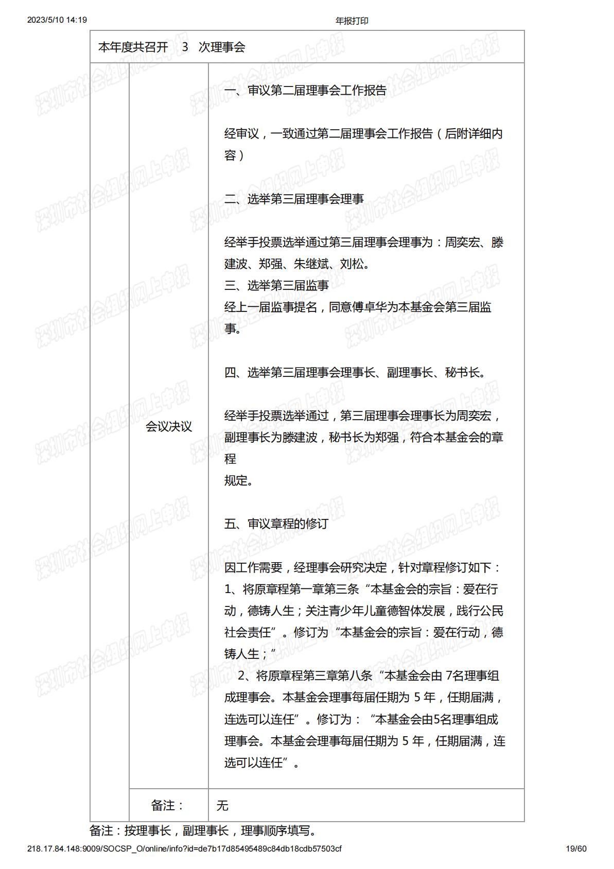 2019年度工作报告