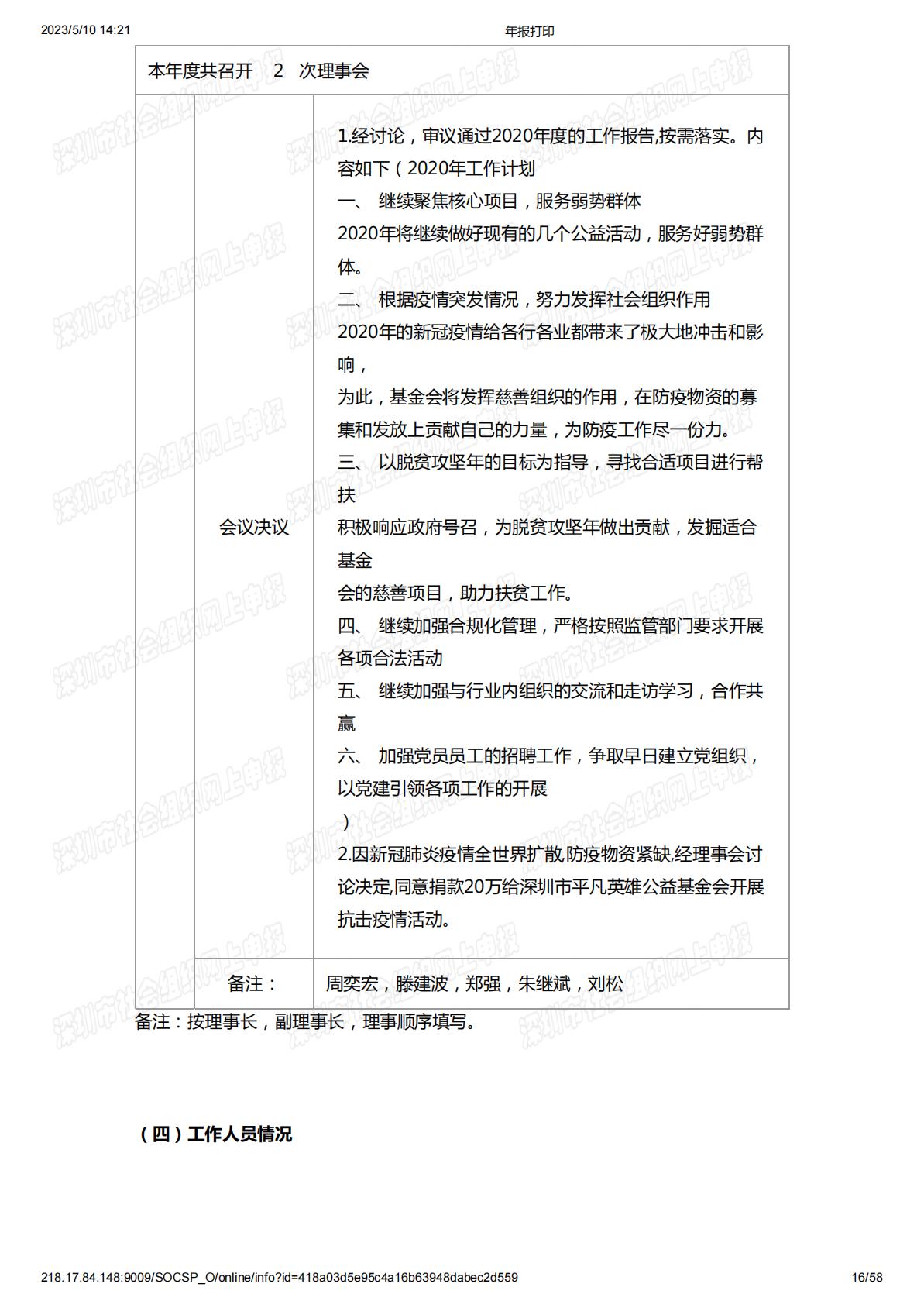 2020年度工作报告