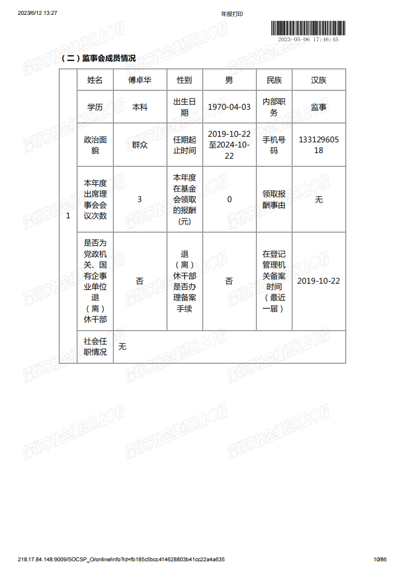基金会2022年度工作报告书