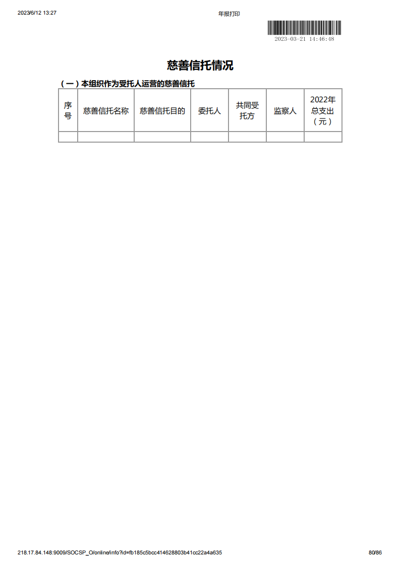 基金会2022年度工作报告书