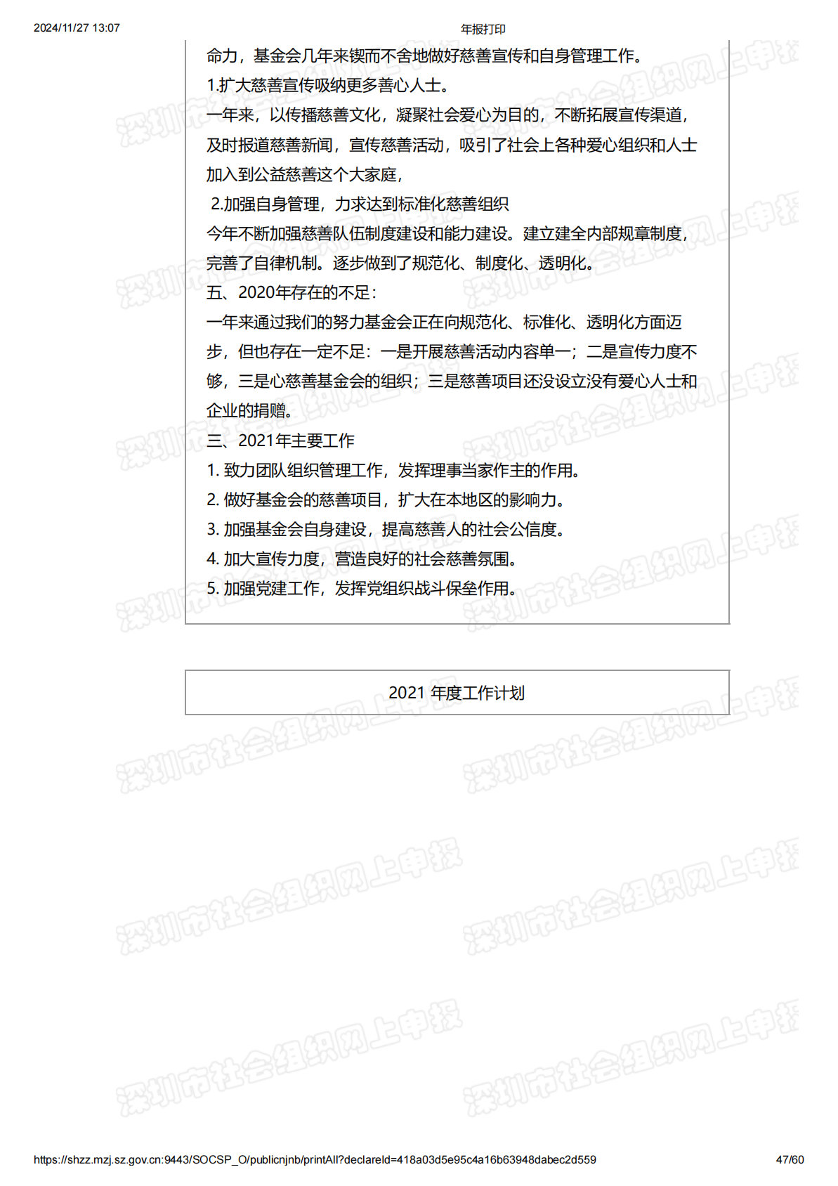 2020年度工作报告