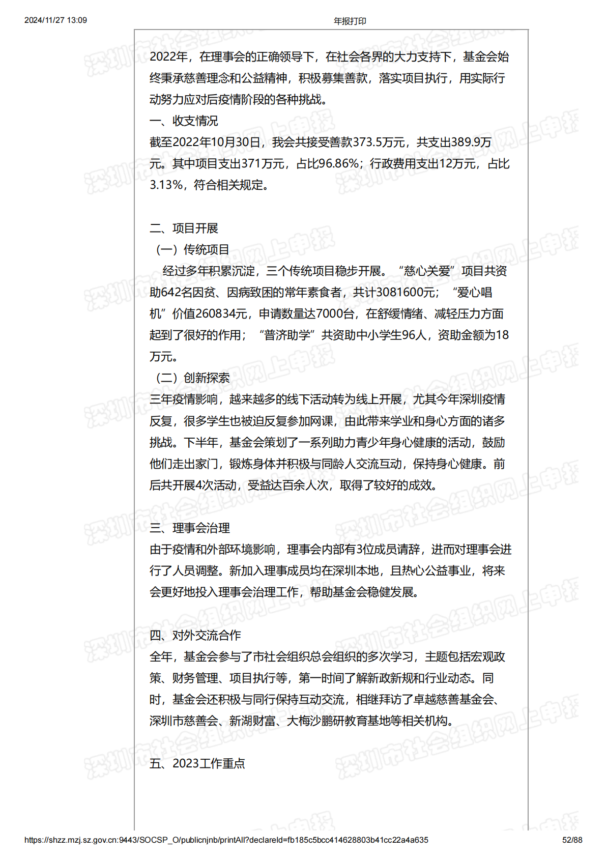 2022年度工作报告